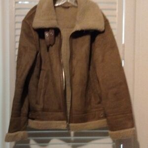 Zara Men's Brown Teddy Jacket